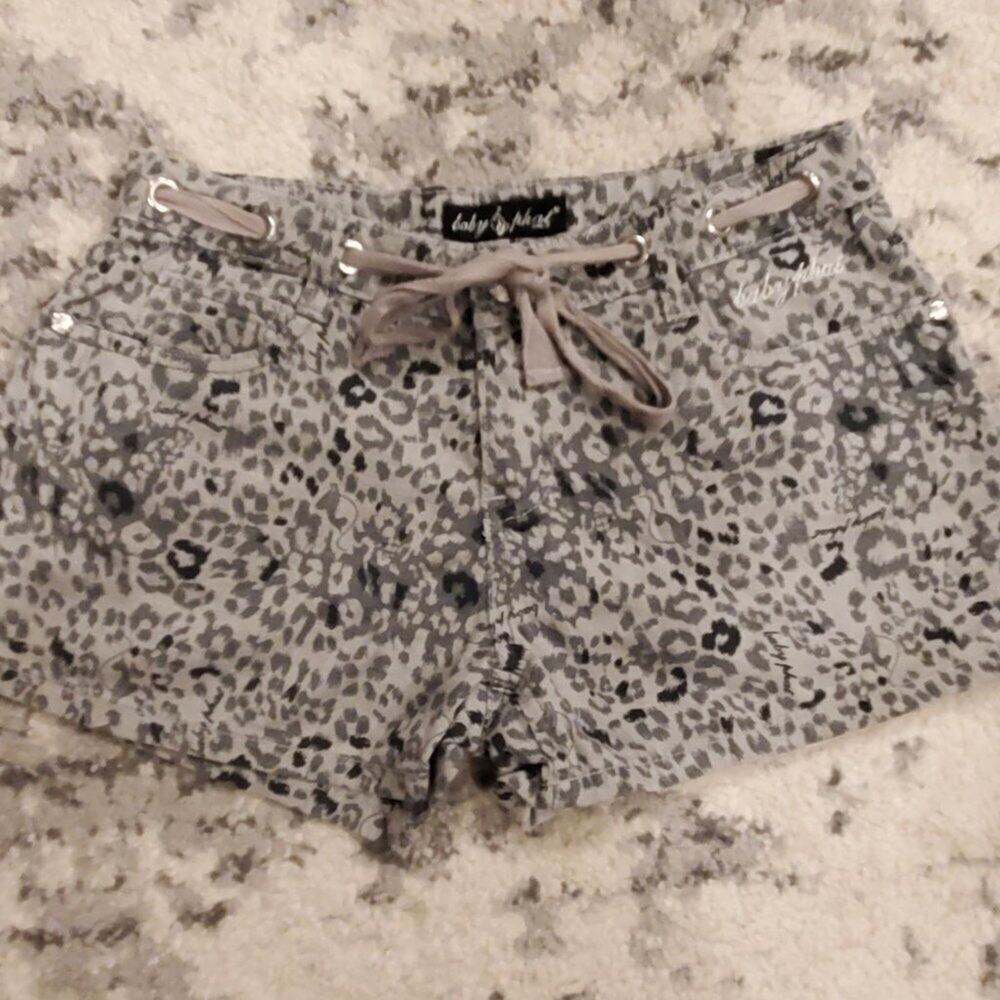 Baby Phat Girls Animal Print Shorts || Sz16